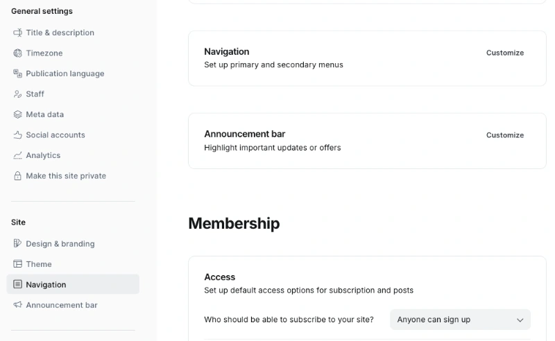 Ghost Navigation Customize